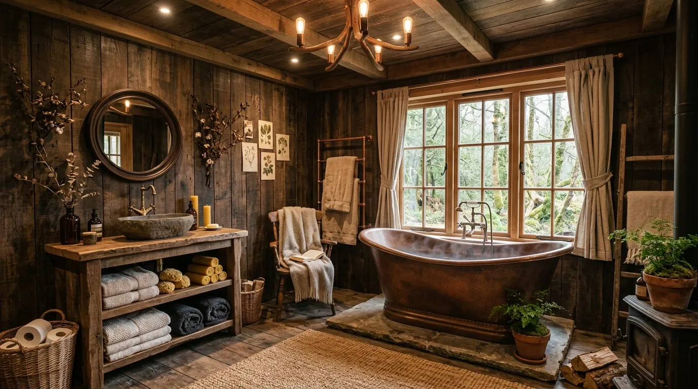Cozy Wooden Bathroom Ideas