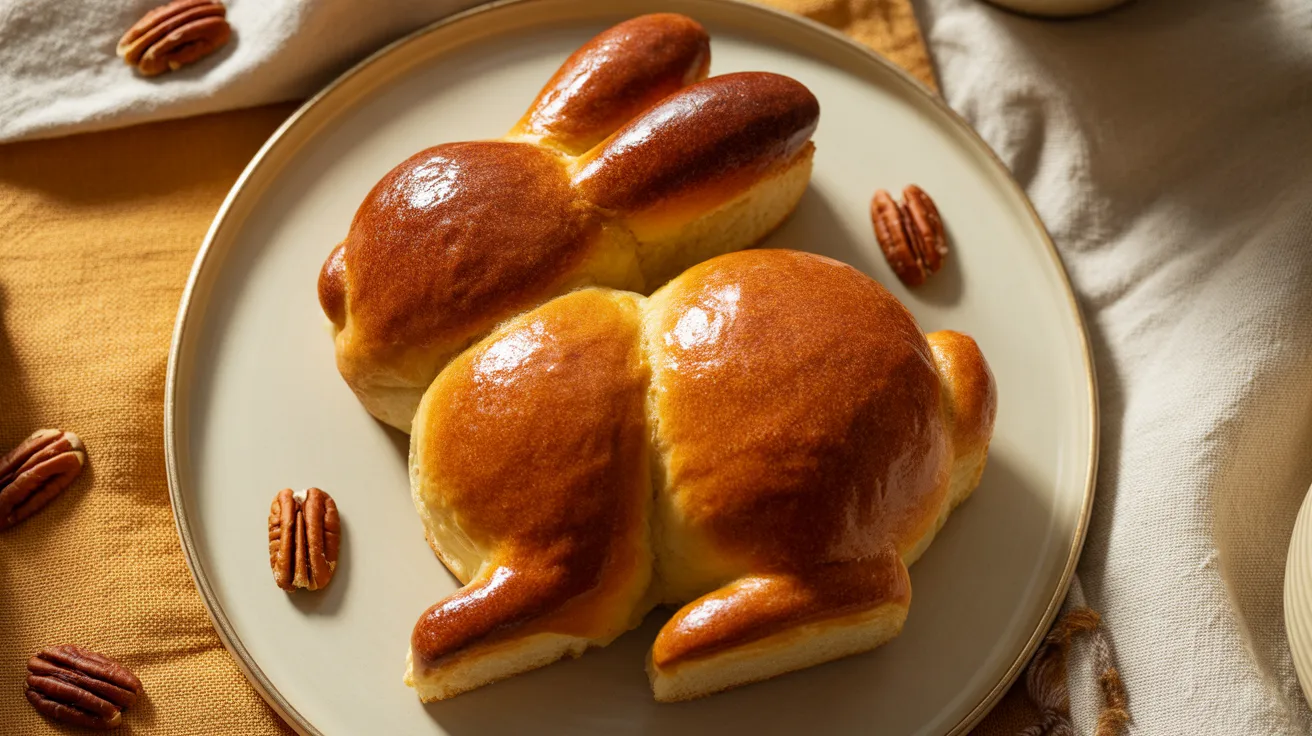 Vegan Brioche Bunny Bread