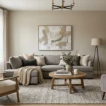 Beige and Gray Living Room Design Ideas