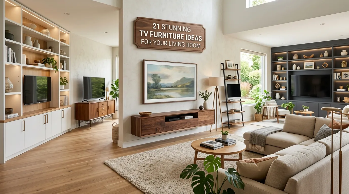 21 Stunning TV Furniture Ideas for Your Living Room