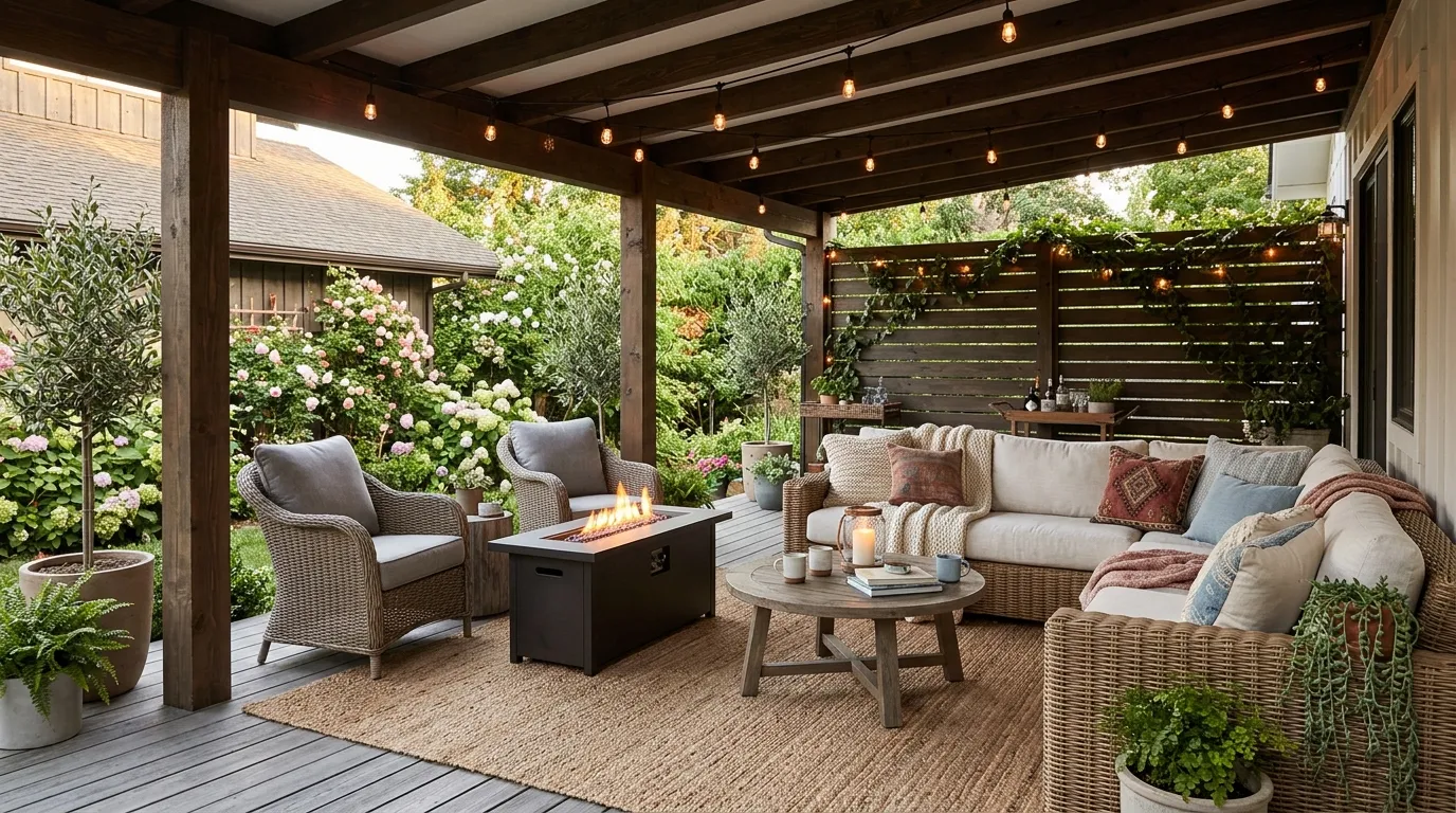 Covered Terrace Design Ideas for Cozy Outdoors