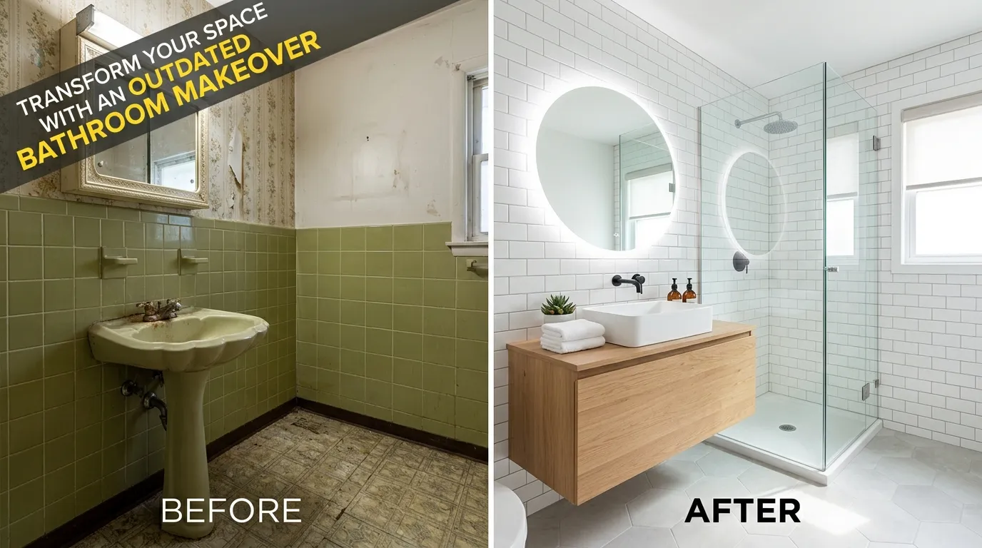 Space With an Outdated Bathroom Makeover