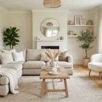 Beige and White Living Room Ideas for Tranquility