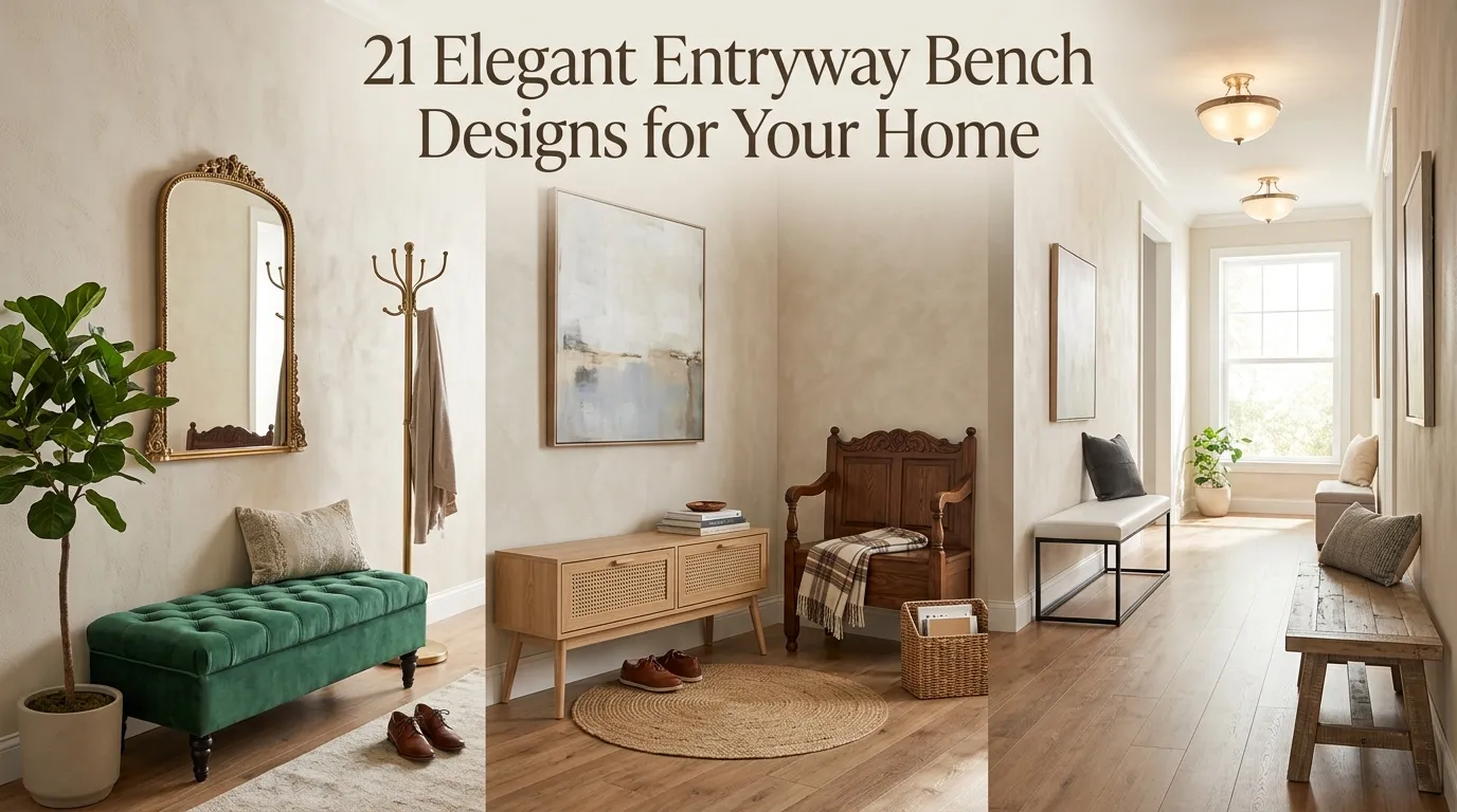 21 Elegant Entryway Bench Designs for Your Home
