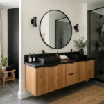Wooden and Black Bathroom Ideas for a Stylish Look