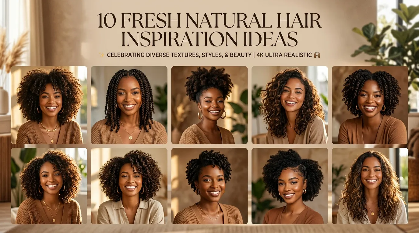 10 Fresh Natural Hair Inspiration Ideas
