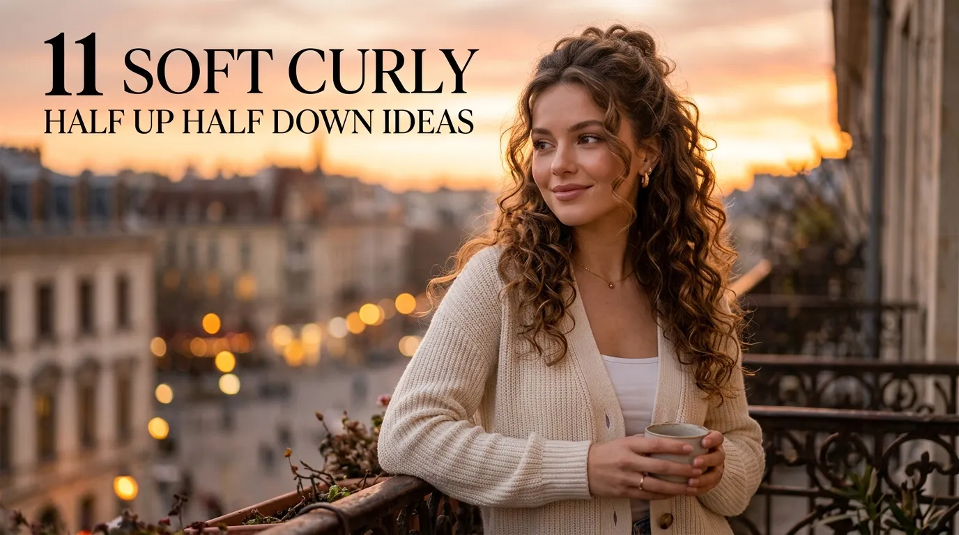 11 Soft Curly Half Up Half Down Ideas