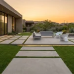 10 Modern Outdoor Patio With Grass Accents Ideas