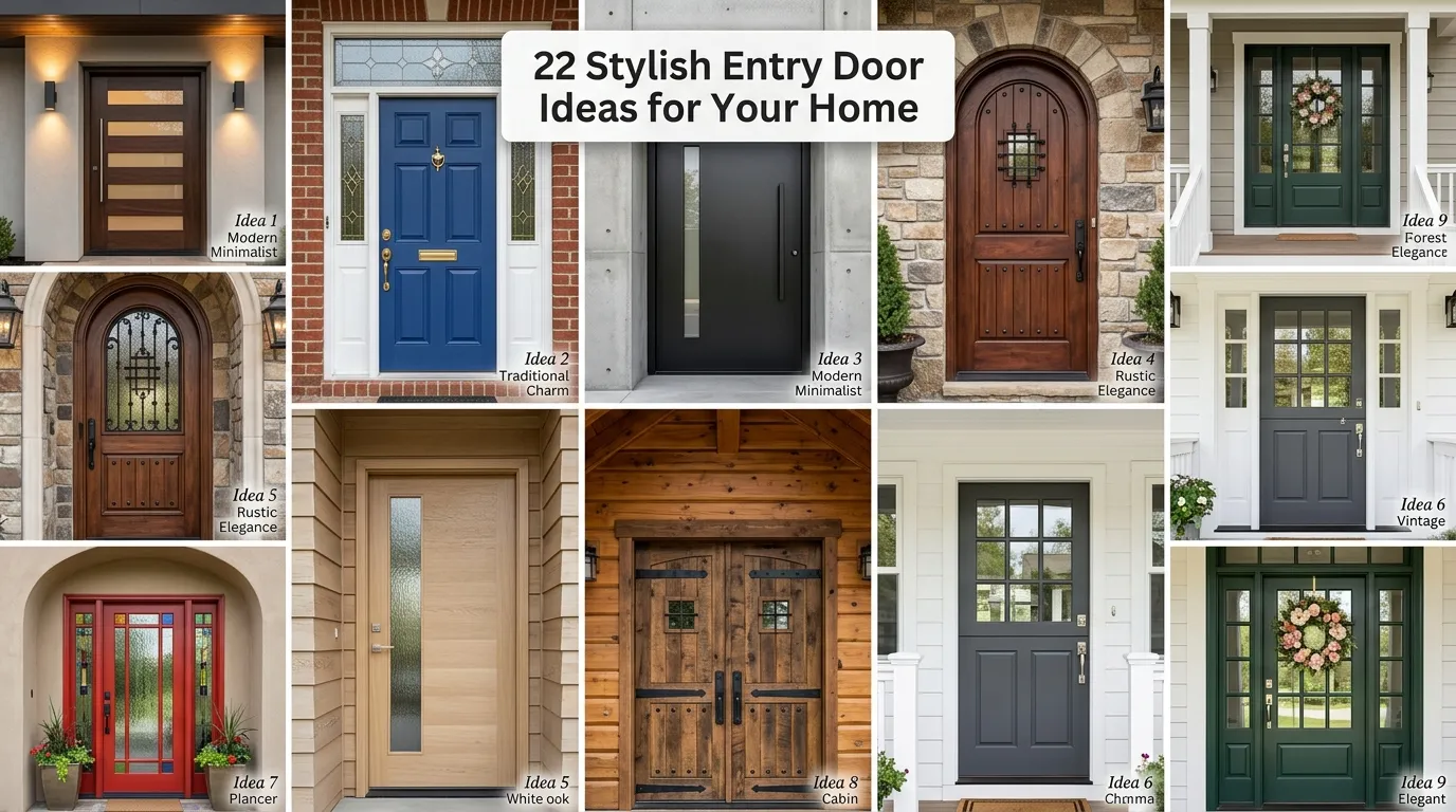 22 Stylish Entry Door Ideas for Your Home