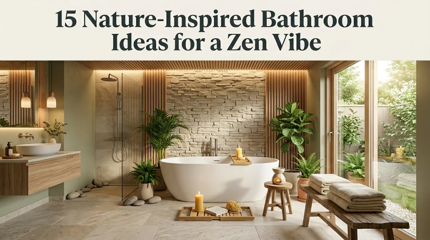 15  Nature-Inspired Bathroom Ideas for a Zen Vibe