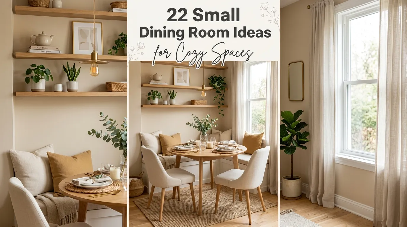 22 Small Dining Room Ideas for Cozy Spaces