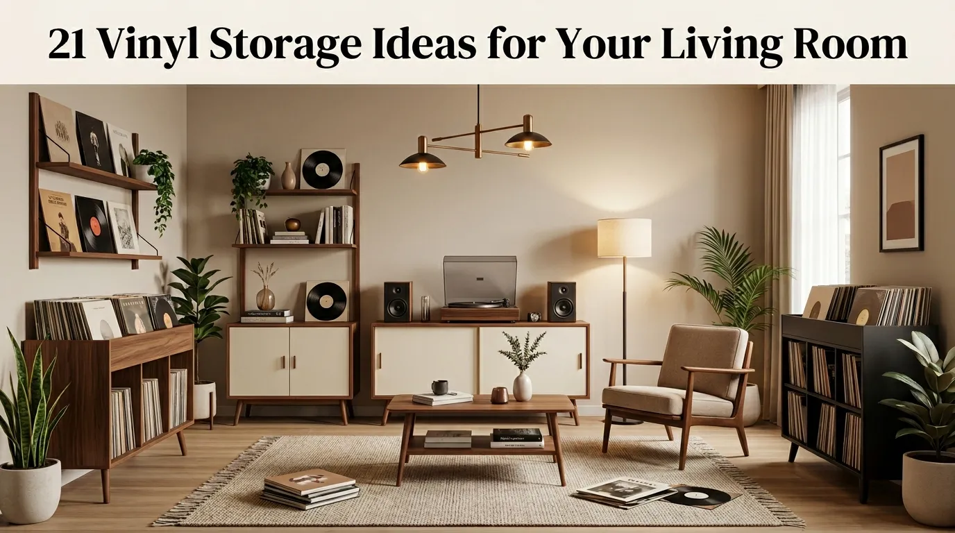 21 Vinyl Storage Ideas for Your Living Room