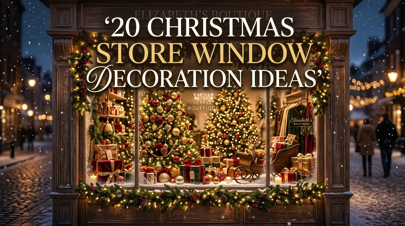 20 Christmas Store Window Decoration Ideas