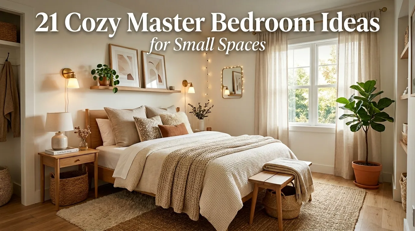 21 Cozy Master Bedroom Ideas for Small Spaces