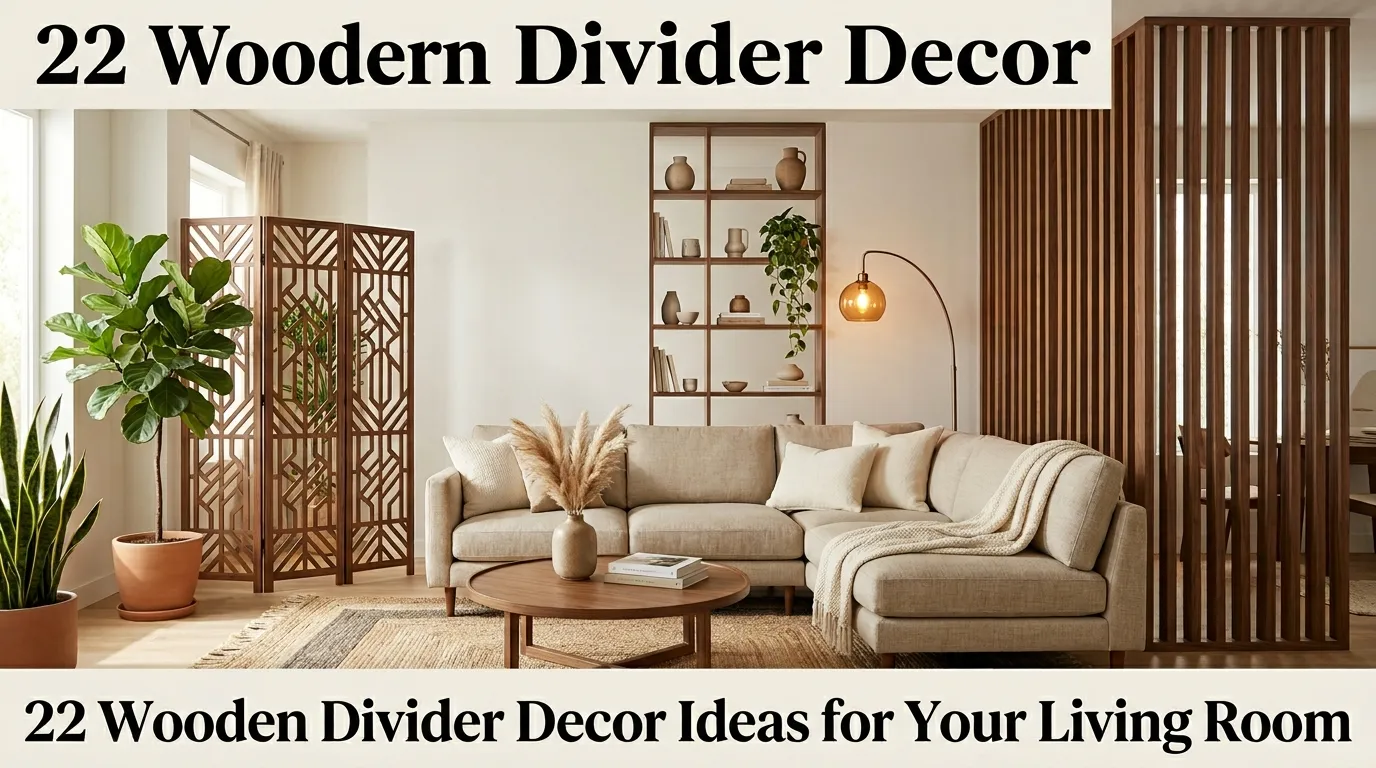 22 Wooden Divider Decor Ideas for Your Living Room