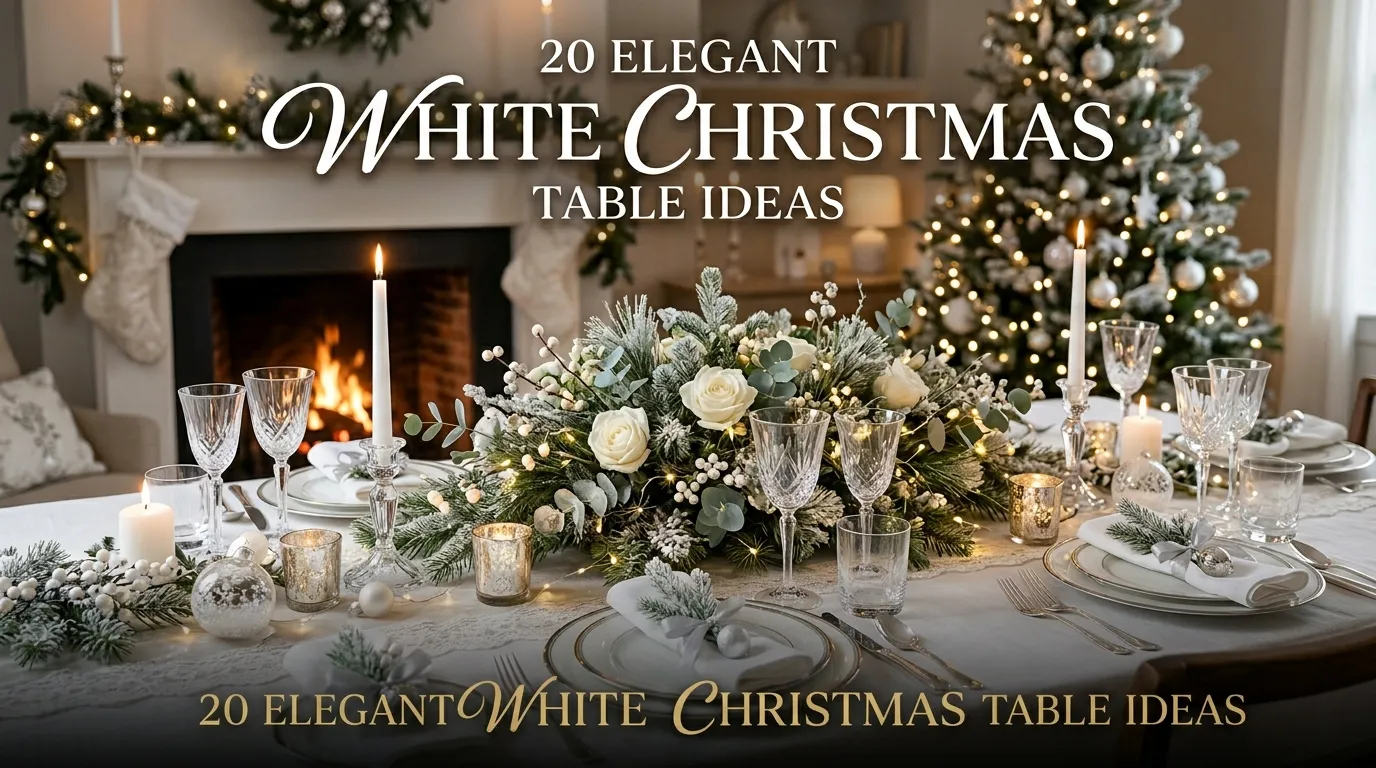 20 Elegant White Christmas Table Ideas