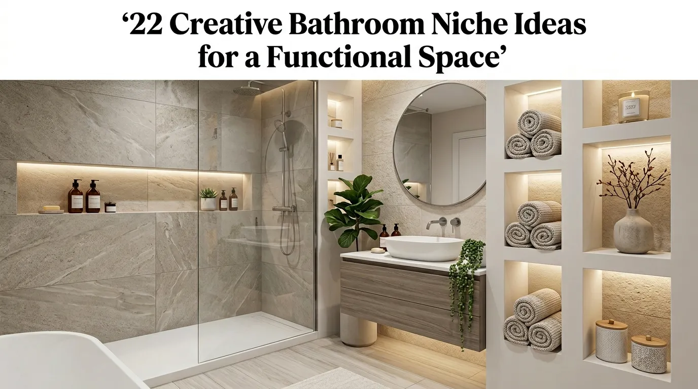 22 Creative Bathroom Niche Ideas for a Functional Space