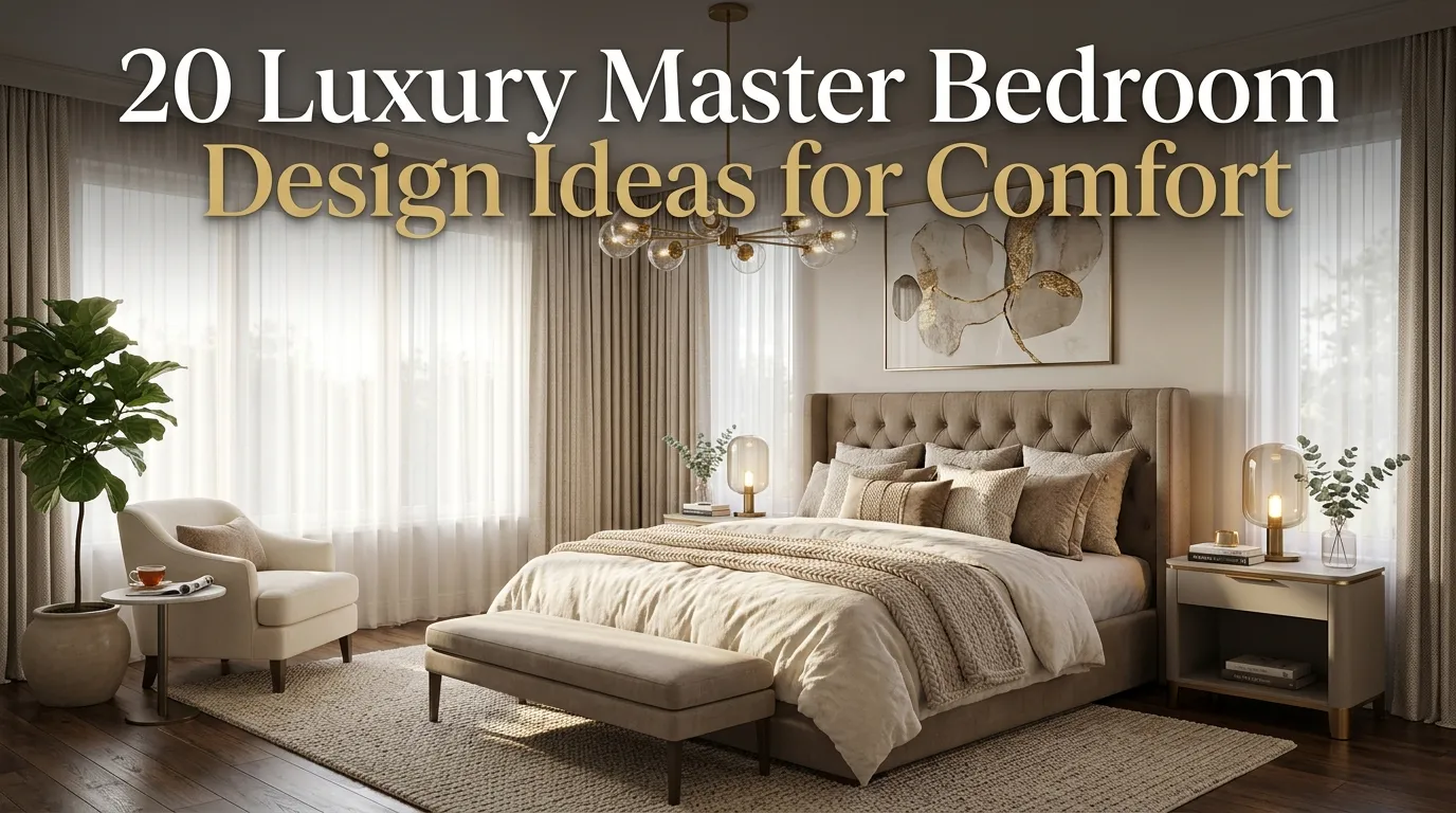 20 Luxury Master Bedroom Design Ideas for Comfort