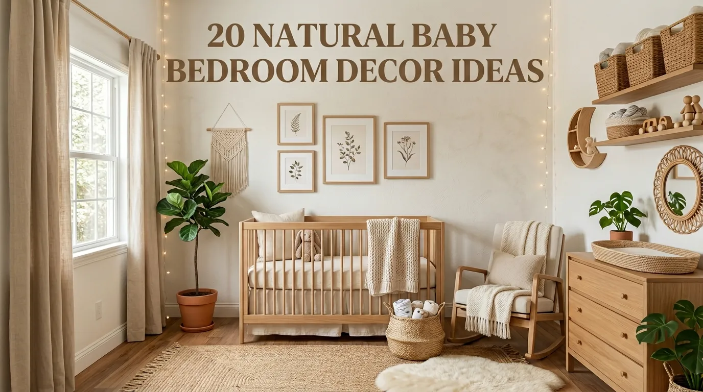 20 Natural Baby Bedroom Decor Ideas 
