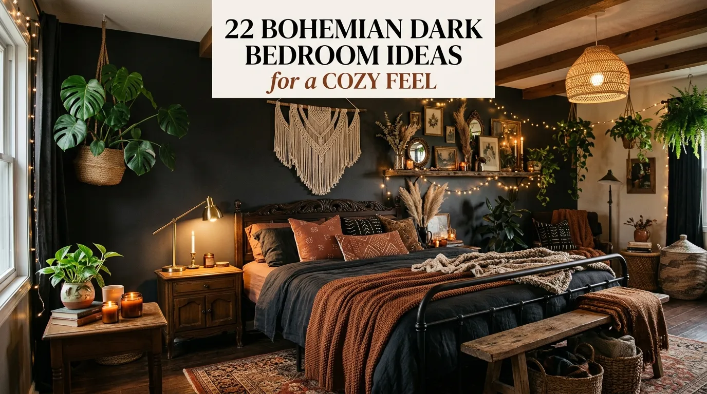 22 Bohemian Dark Bedroom Ideas for a Cozy Feel