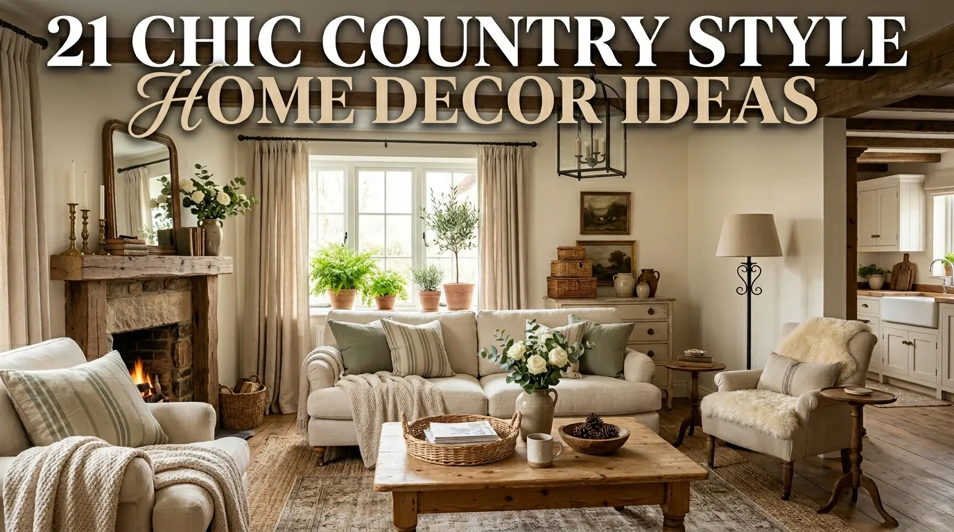 21 Chic Country Style Home Decor Ideas