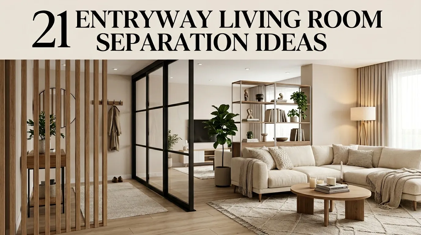 21 Entryway Living Room Separation Ideas