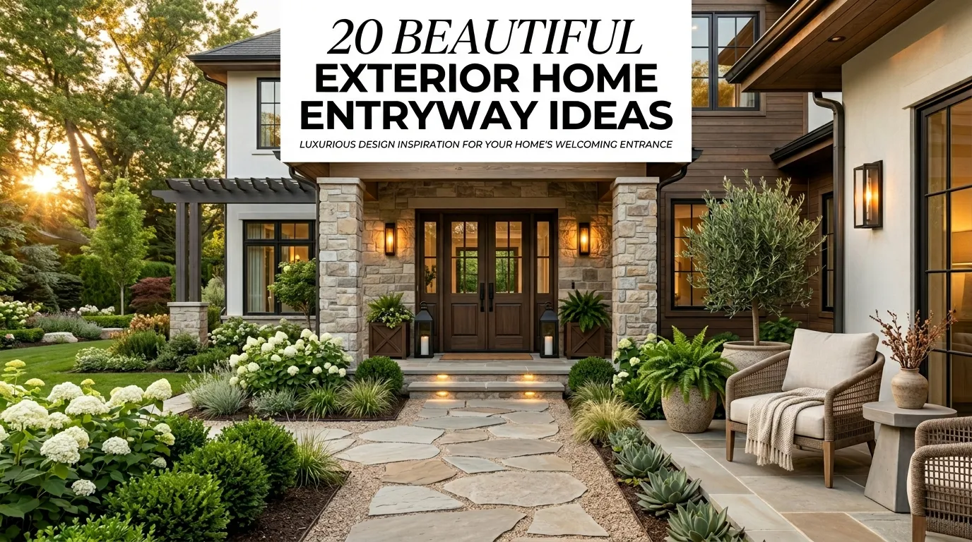 20 Beautiful Exterior Home Entryway Ideas