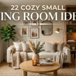 A small living room with soft, neutral-colored walls and furniture, creating a calm and inviting atmosphere. Light beige, gray, and white tones are used throughout, making the space feel open and airy.