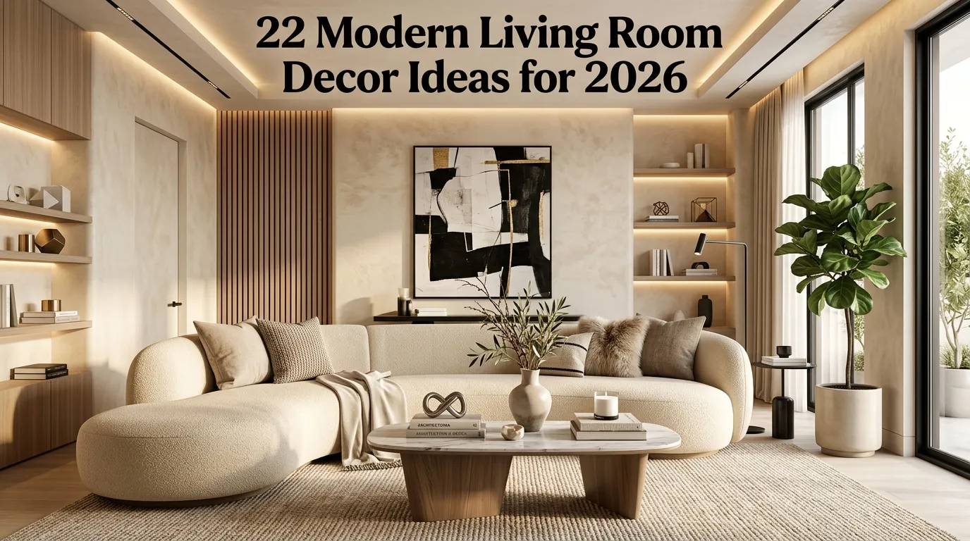 22 Modern Living Room Decor Ideas for 2026