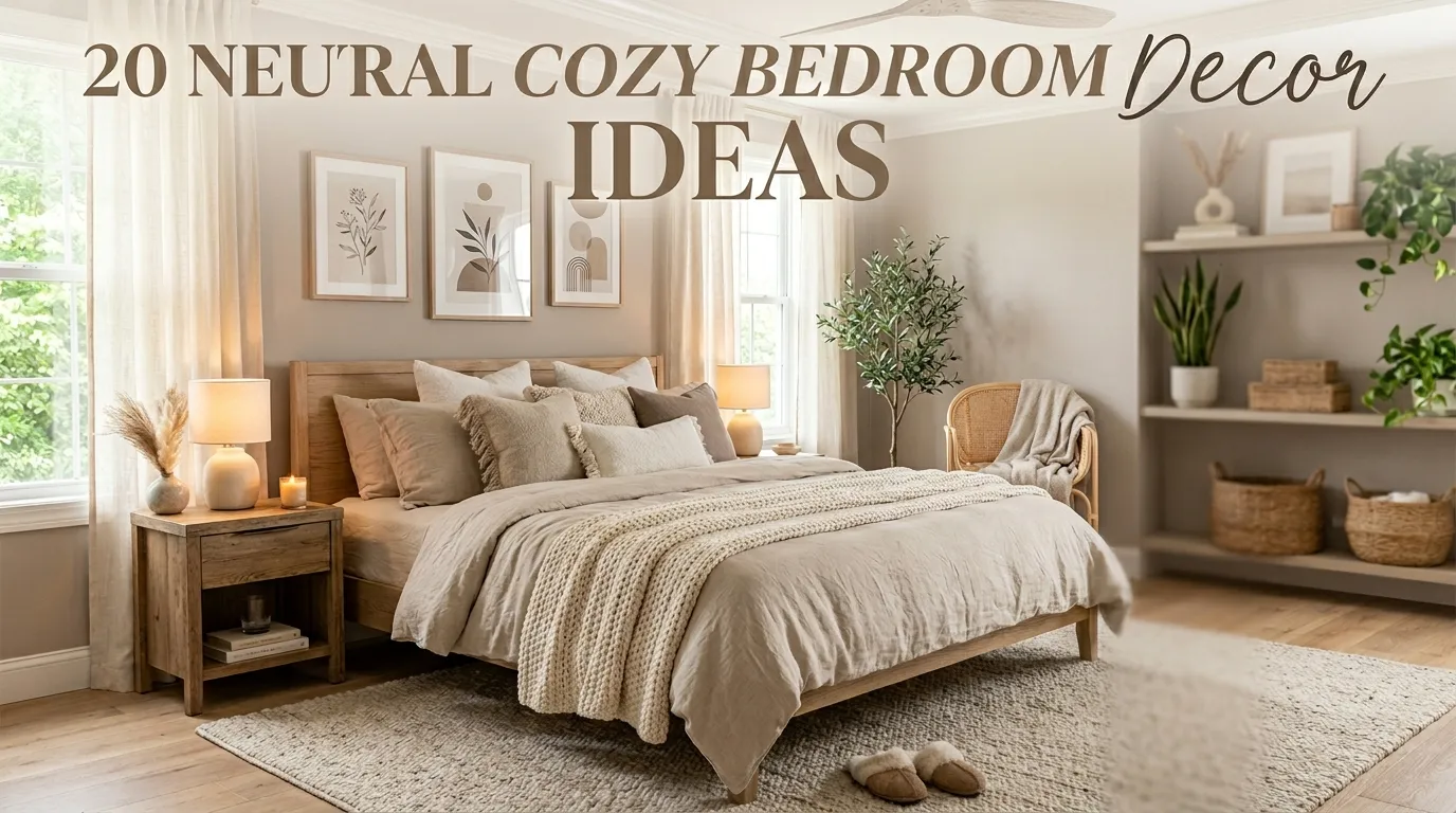 20 Neutral Cozy Bedroom Decor Ideas