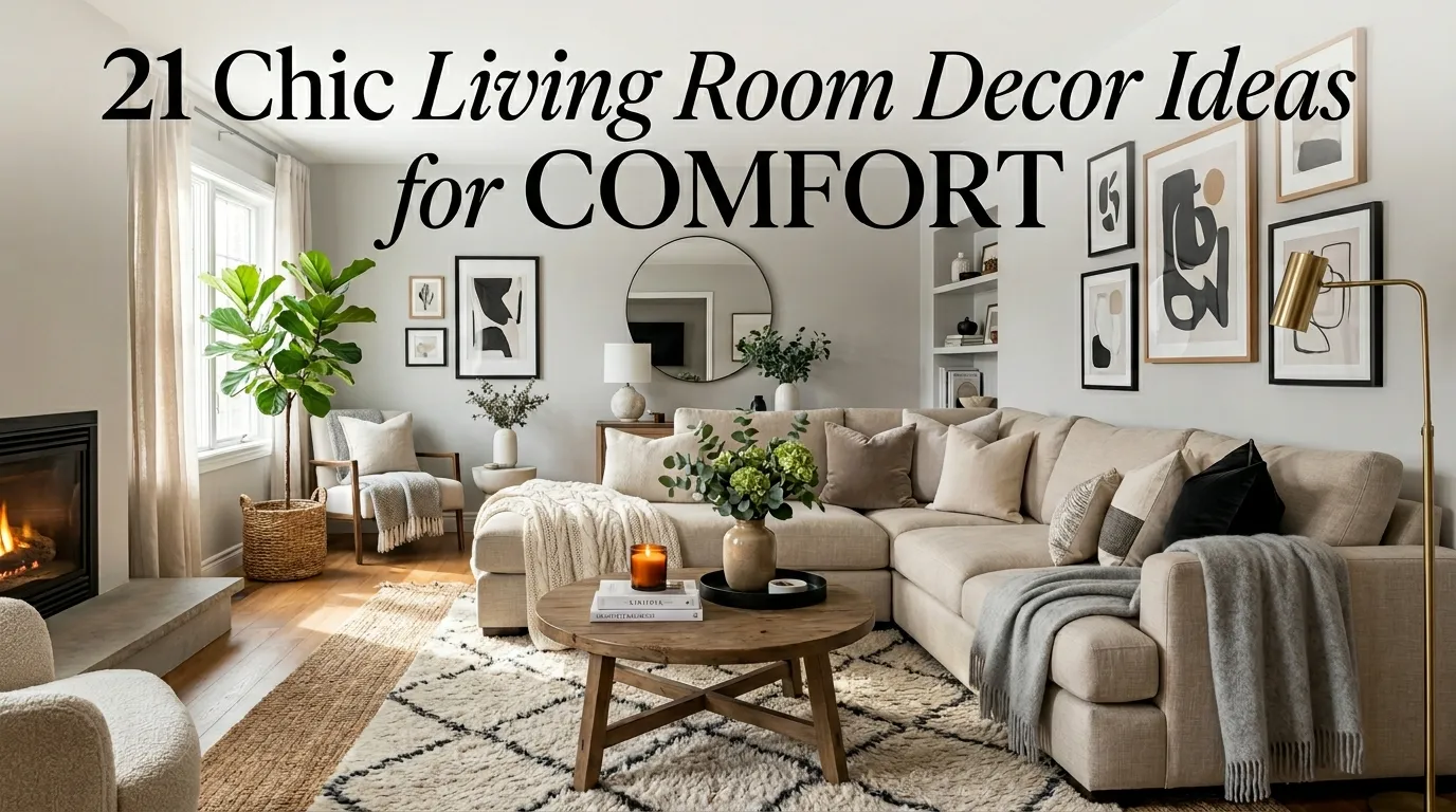 21 Chic Living Room Decor Ideas for Comfort