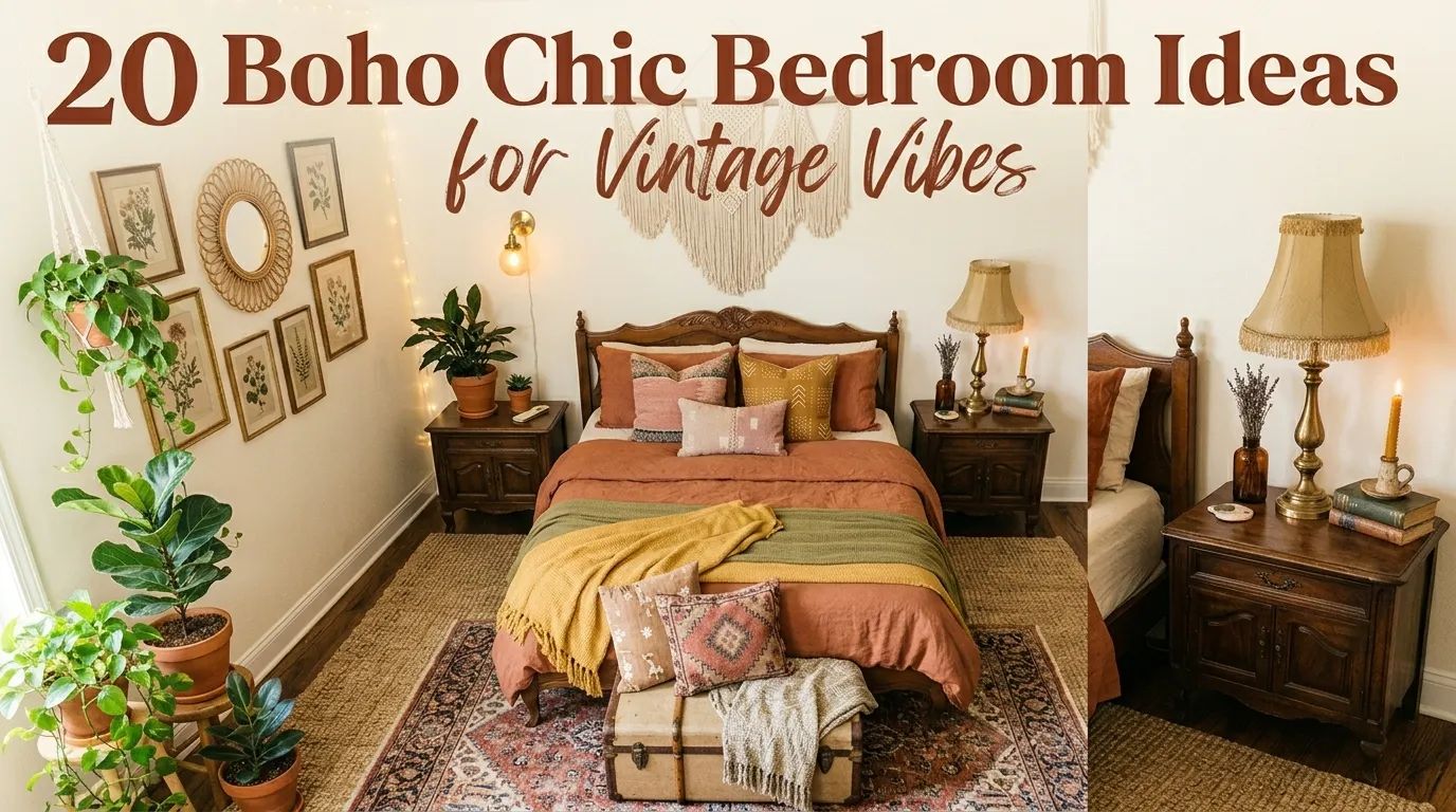 20 Boho Chic Bedroom Ideas for Vintage Vibes