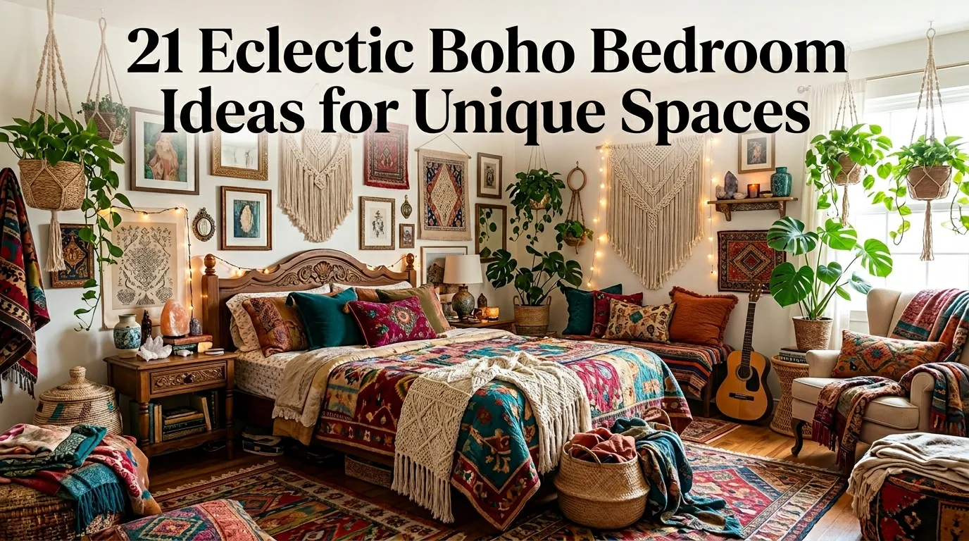 21 Eclectic Boho Bedroom Ideas for Unique Spaces