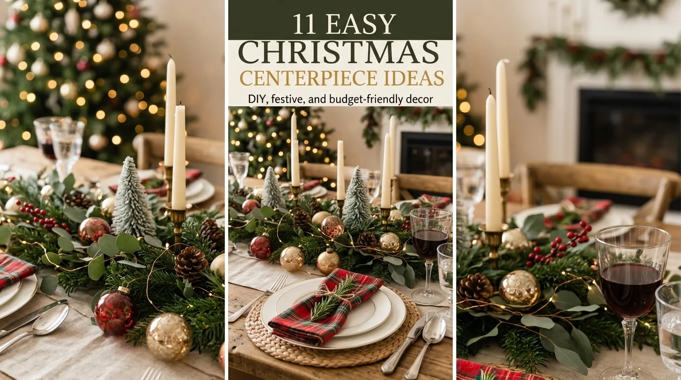 11 Easy Christmas Table Centerpiece Ideas