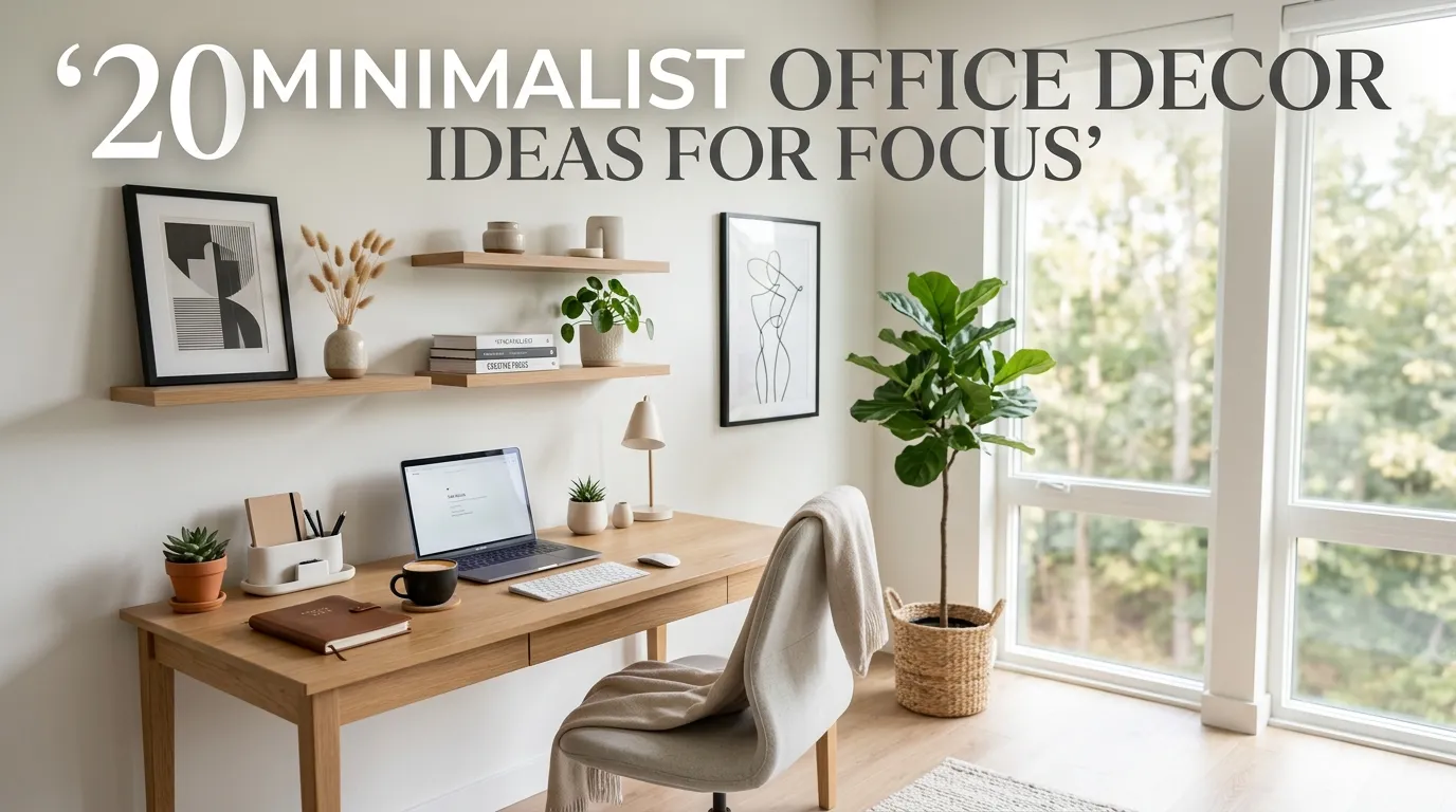 20 Minimalist Office Decor Ideas for Focus