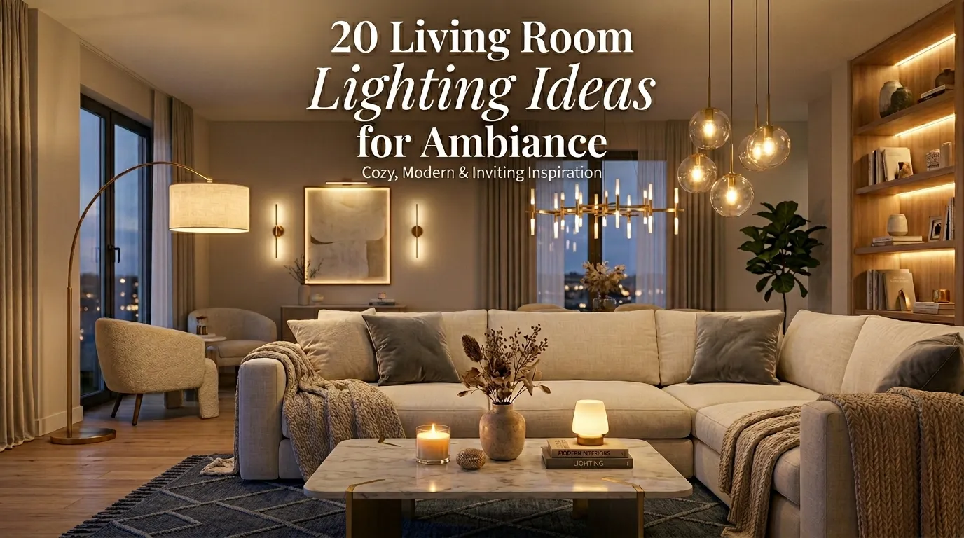 20 Living Room Lighting Ideas for Ambiance