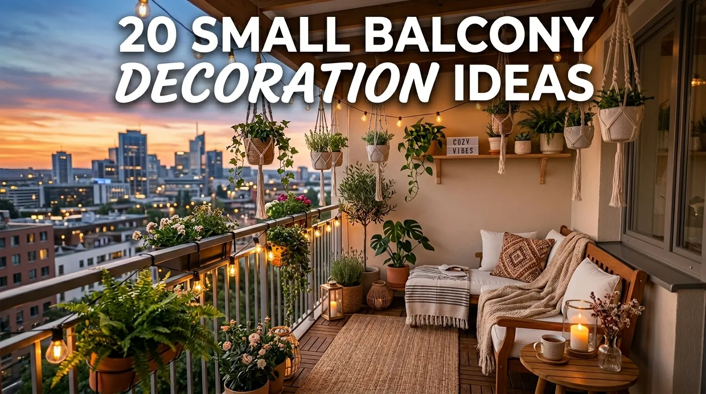 20  Small Balcony Decoration Ideas 