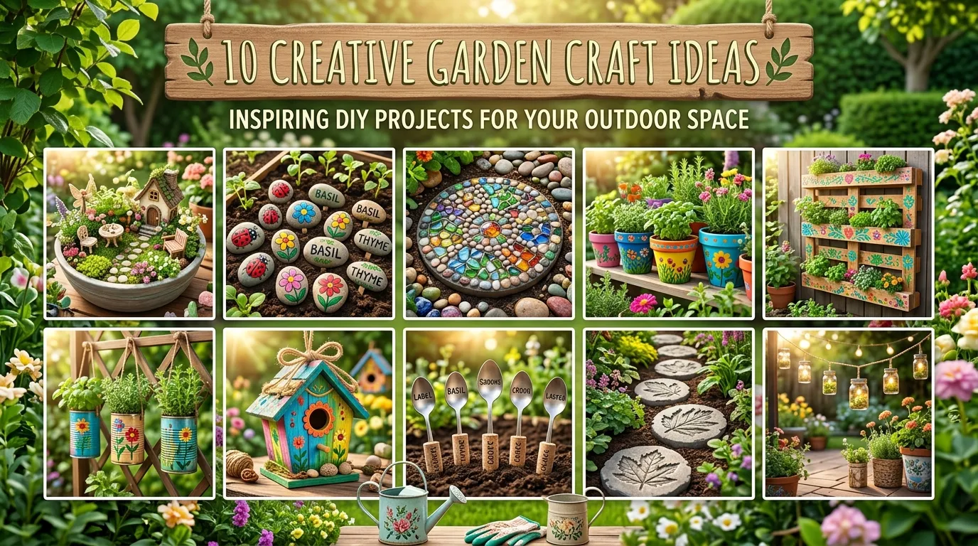 10 Garden Craft Ideas