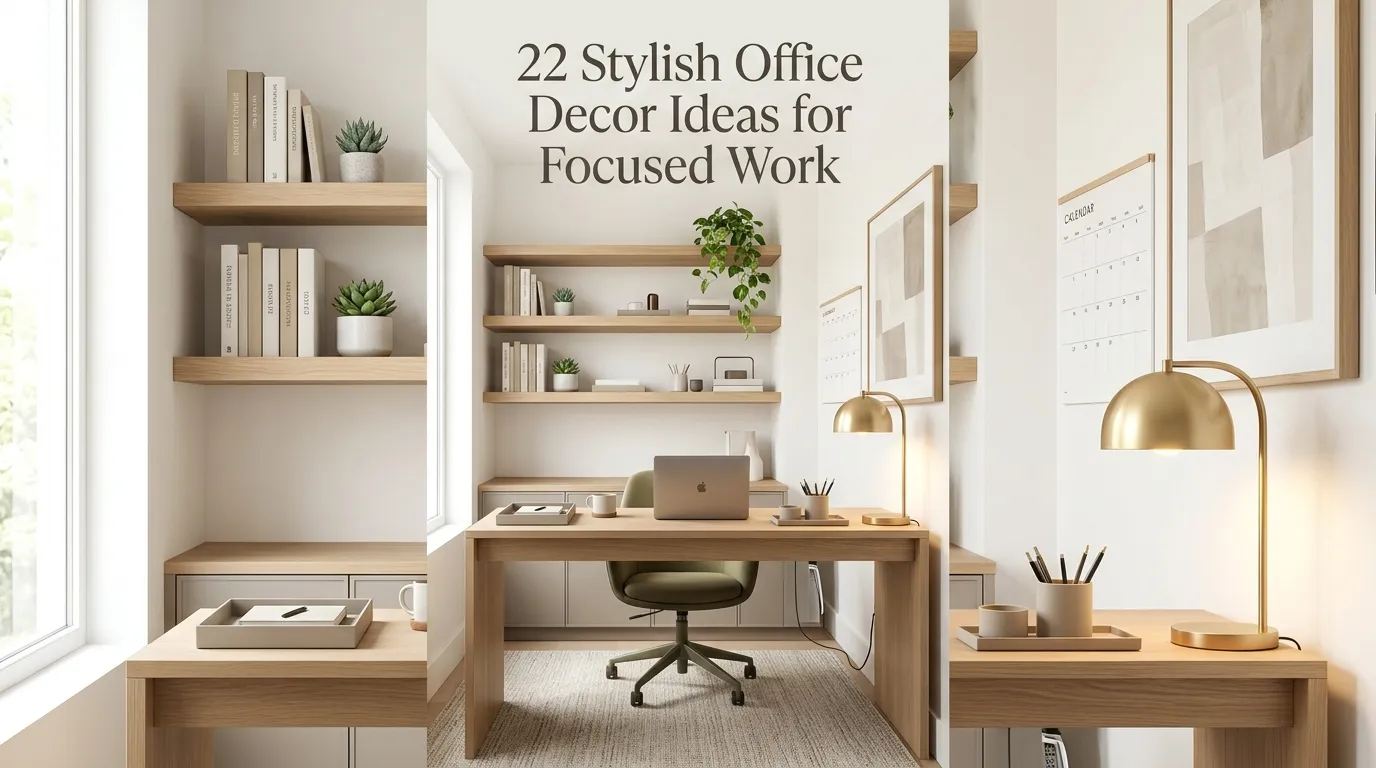 22 Stylish Office Decor Ideas for Focused Work