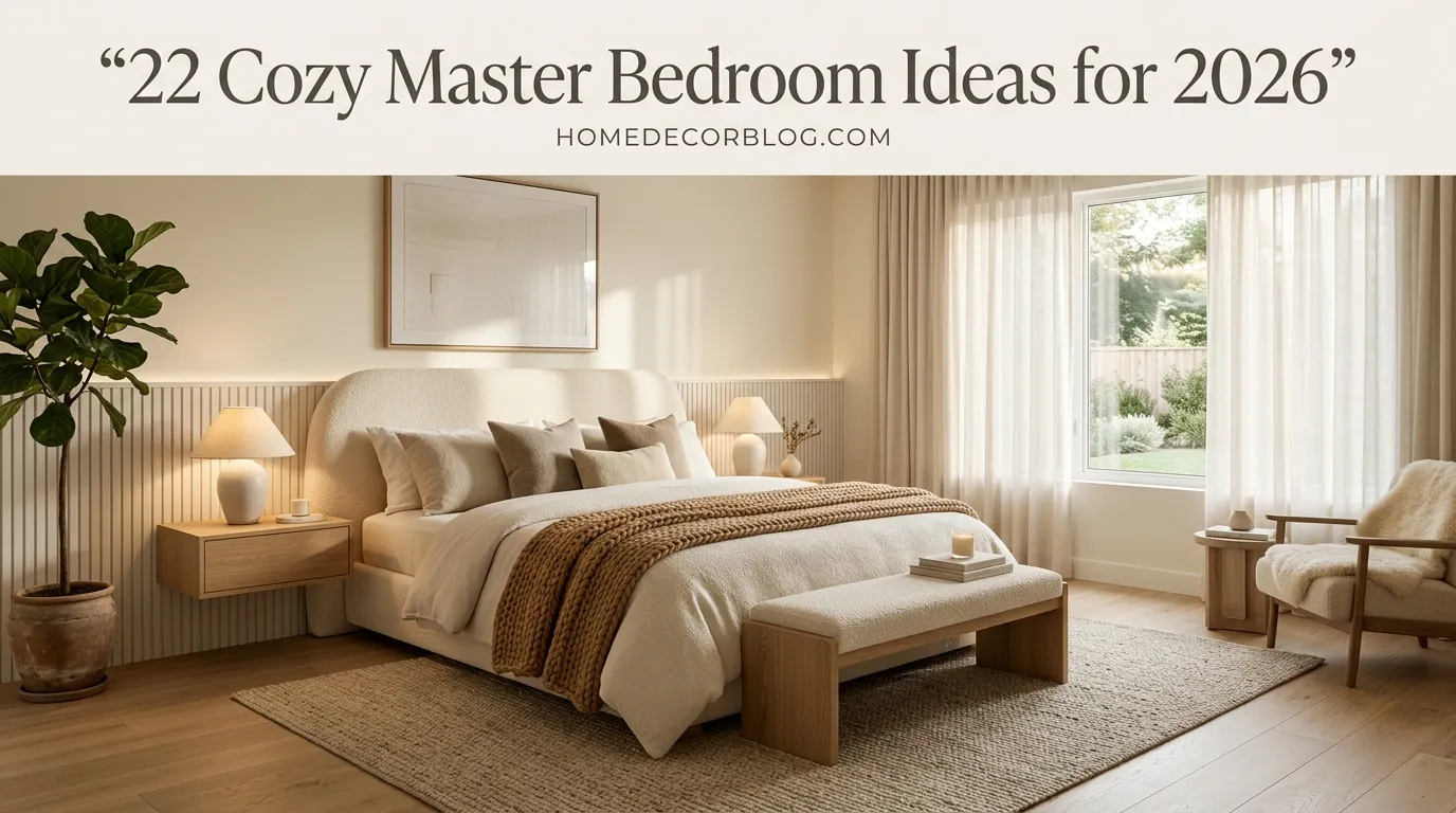 22 Cozy Master Bedroom Ideas