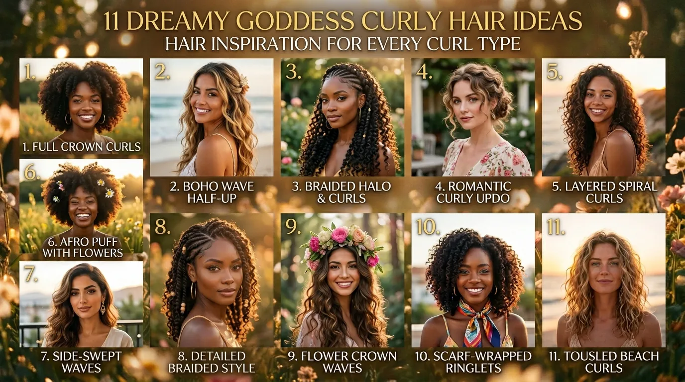 11 Dreamy Goddess Curly Hair Ideas