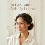10 Easy Natural Curls Updo Ideas