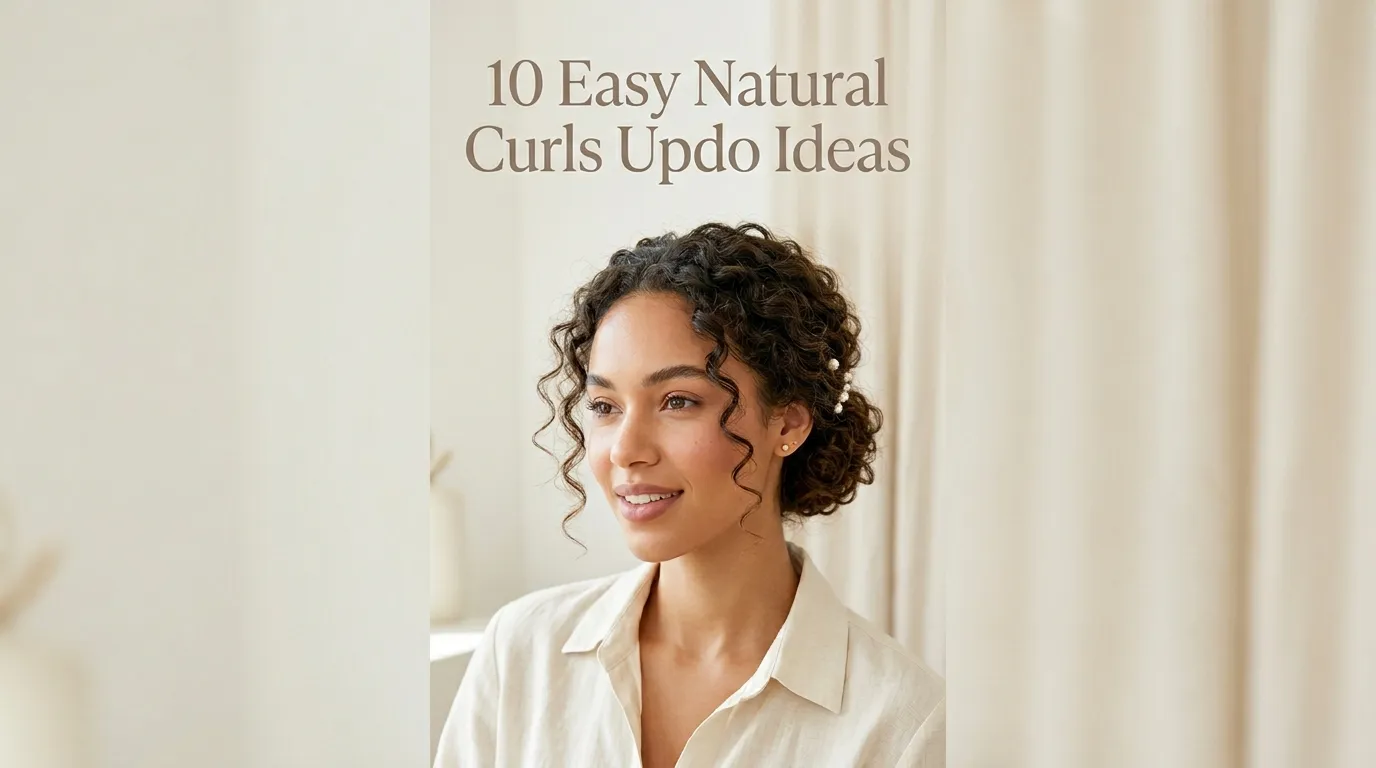 10 Easy Natural Curls Updo Ideas