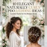 10 Elegant Naturally Curly Updo Wedding Ideas