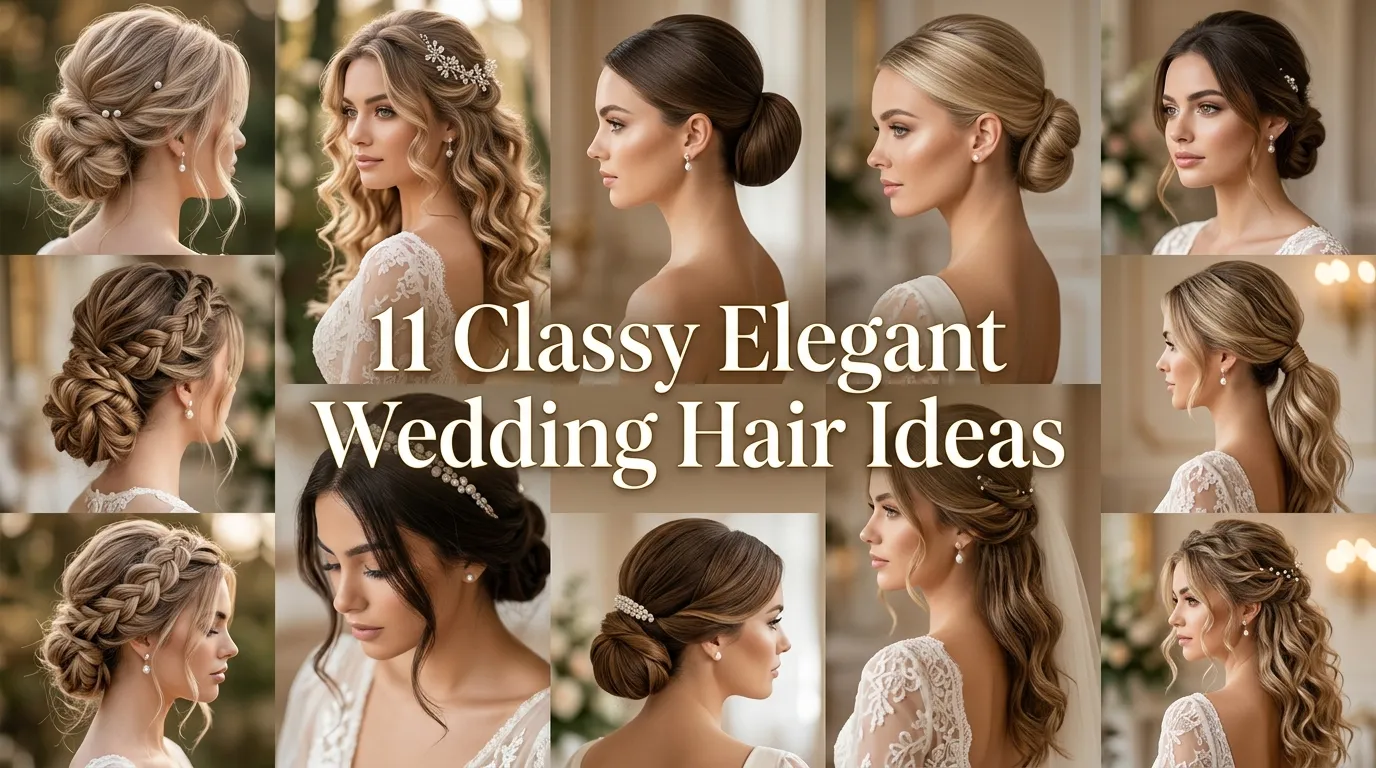 11 Classy Elegant Wedding Hair Ideas