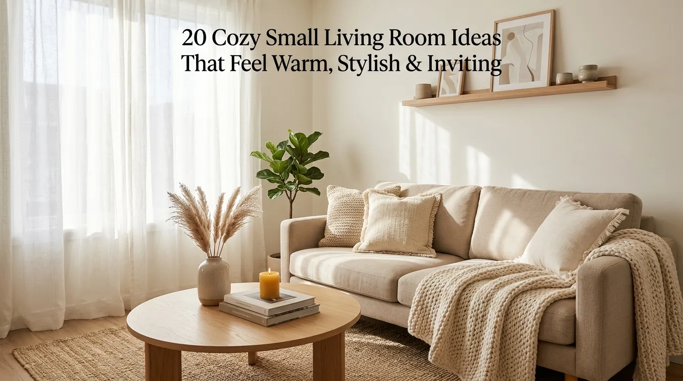20 Cozy Small Living Room Ideas 