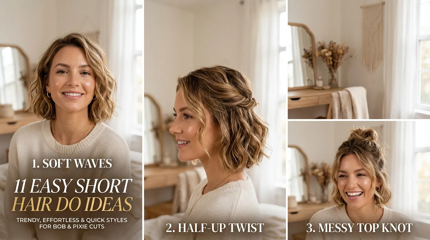 11 Easy Short Hair Do Ideas