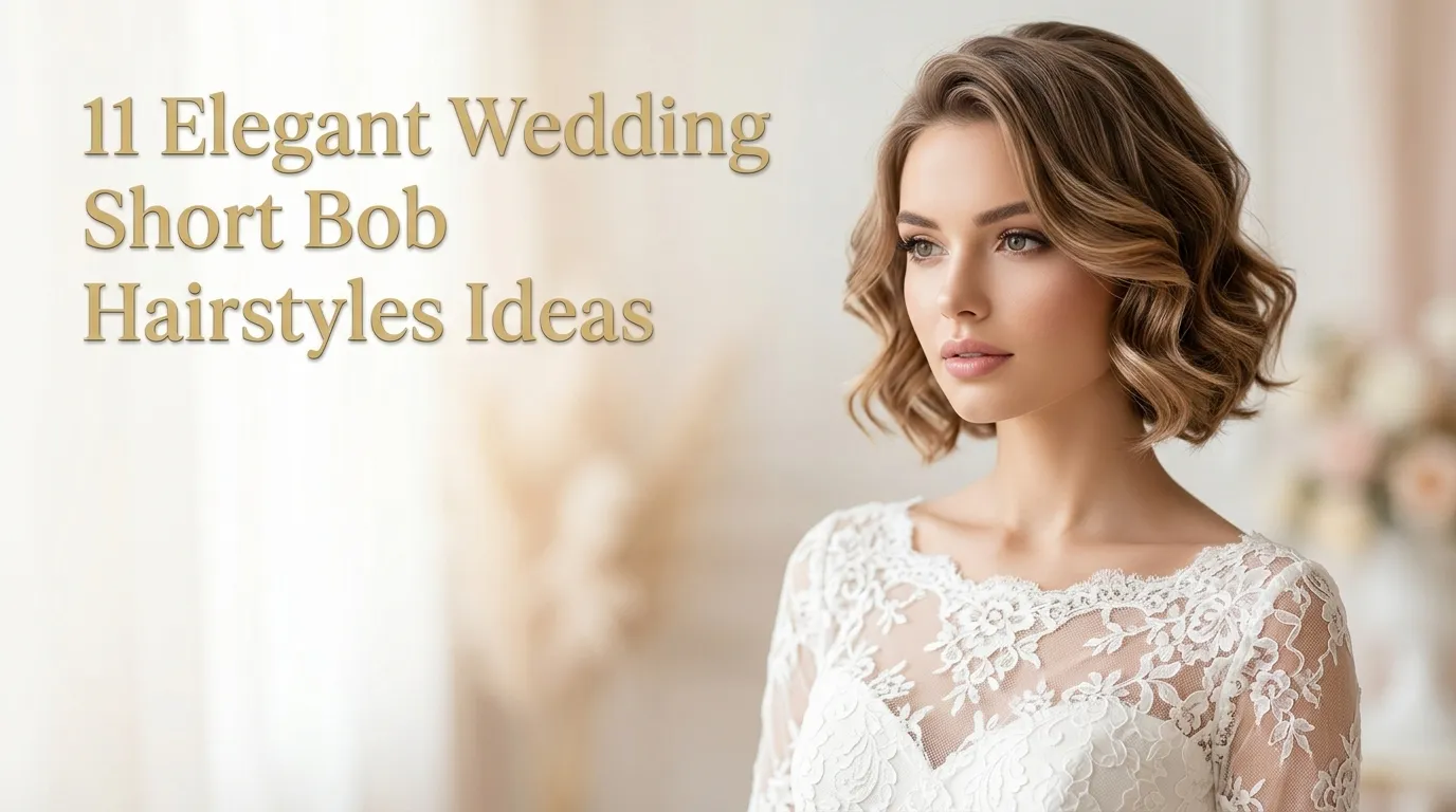 11 Elegant Wedding Short Bob Hairstyles Ideas