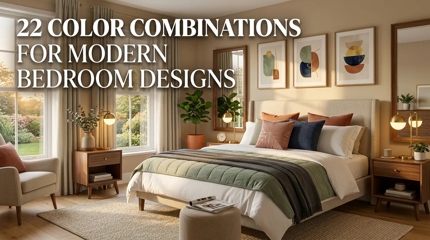 22 Color Combinations for Modern Bedroom Designs