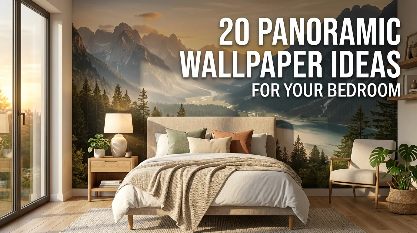 20 Panoramic Wallpaper Ideas for Your Bedroom